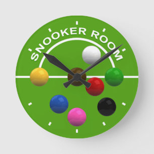 Snooker Players Snooker Room Runde Wanduhr