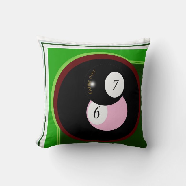 Snooker-Pool Billards Kissen (Vorderseite)