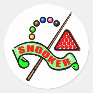 Snooker Pool Runder Aufkleber