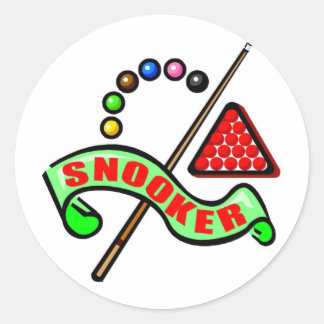 Snooker Pool Runder Aufkleber