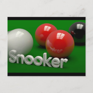 Snooker Postkarte