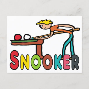 Snooker Postkarte
