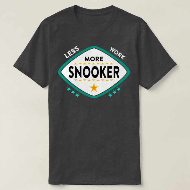 Snooker Snooker Billiards T-Shirt (Design vorne)