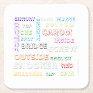 Snooker-thematischer Untersetzer