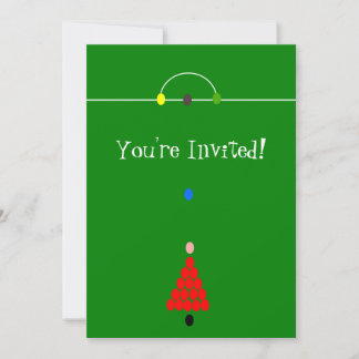 Snooker-Tischdesign Einladung