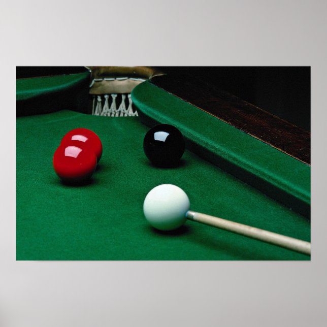 Snookerausrüstung Poster (Vorne)