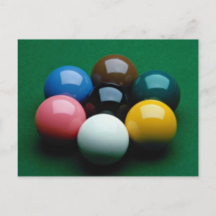 Snookerausrüstung Postkarte