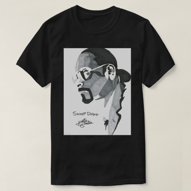 Snoop Dogg - Klassischer T - Shirt im Stil (Design vorne)