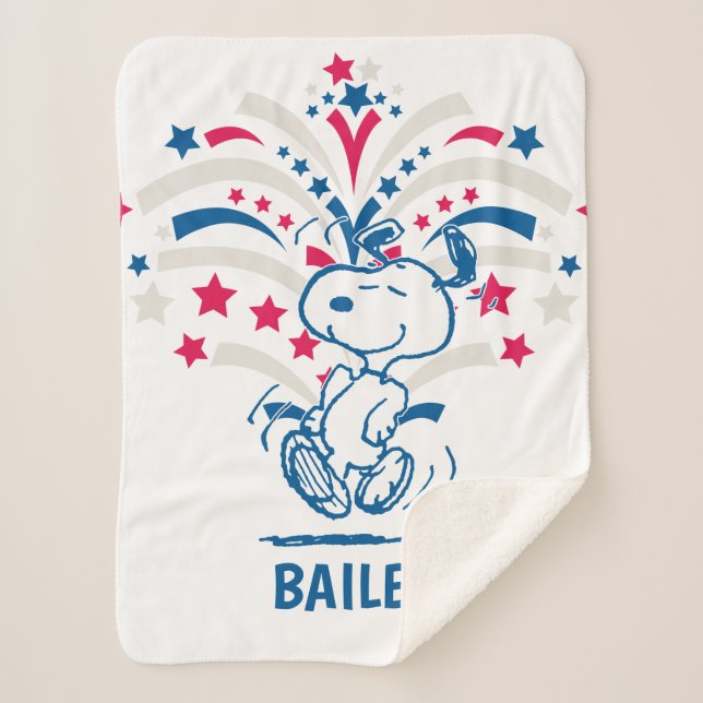 Snoopy 4. Juli Tanz Sherpadecke (Vorderseite)