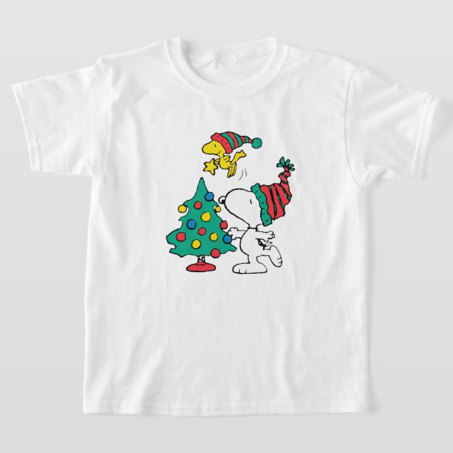snoopy and woodstock on christmas T-Shirt (Ablage )