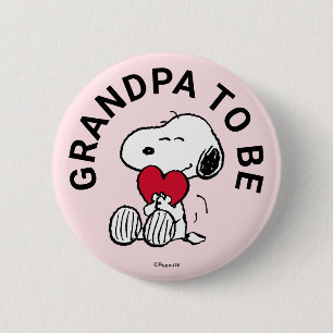 Snoopy Baby Dusche Opa zu sein Button