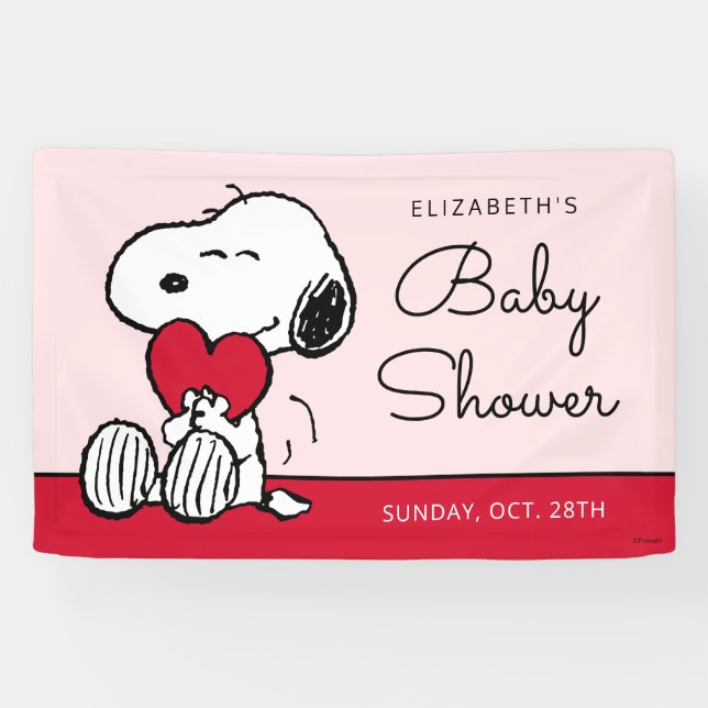 Snoopy | Baby-Party für die kleine Süße Banner (Horizontal)