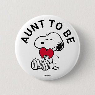 Snoopy Baby Showtante Button