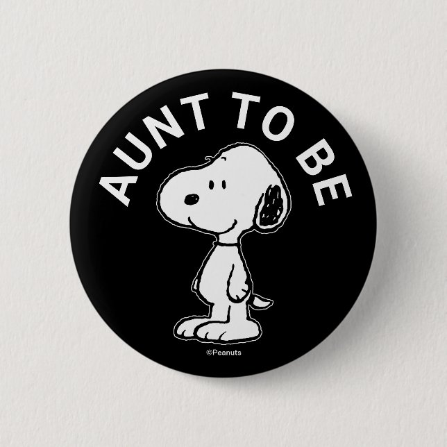 Snoopy Baby Showtante Button (Vorderseite)