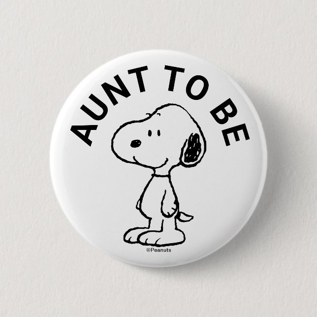 Snoopy Baby Showtante Button (Vorderseite)