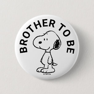 Snoopy Babydusche Bruder zu sein Button