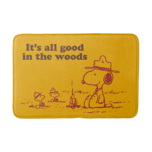 Snoopy   Beagle Scout - Alles Gute im Wald Badematte