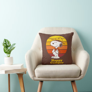 Snoopy Beagle Scout - Glücklicher Camper Kissen