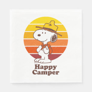 Snoopy   Beagle Scout - Glücklicher Camper Serviette