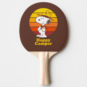 Snoopy Beagle Scout - Glücklicher Camper Tischtennis Schläger