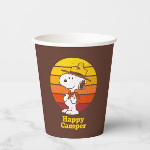 Snoopy   Beagle Scout - Happy Camper Pappbecher