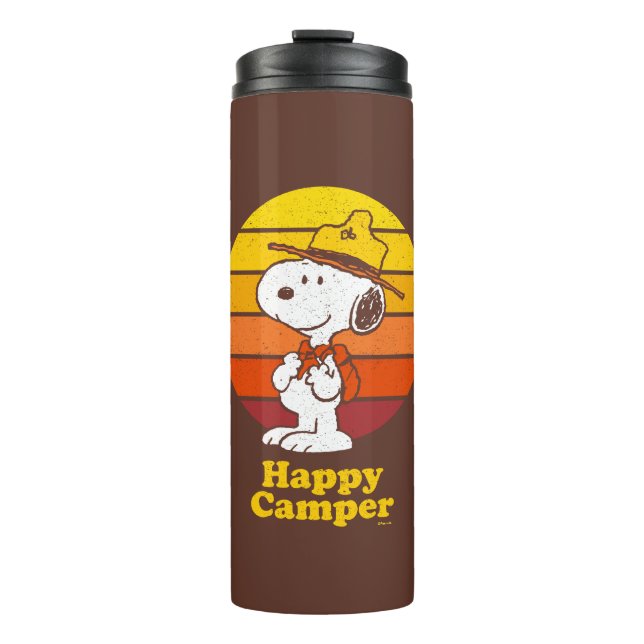 Snoopy | Beagle Scout - Happy Camper Thermosbecher (Vorderseite)