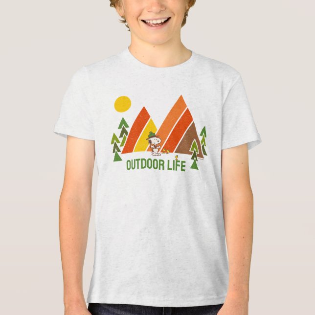 Snoopy | Beagle Scout - The Great Outdoor Tri-Blend Shirt (Vorderseite)