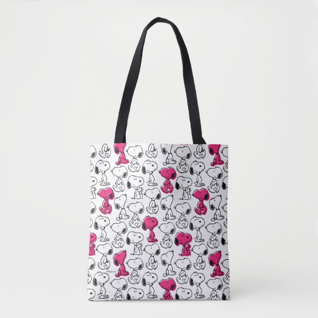 Snoopy Black & Magenta Pattern (Vorderseite)