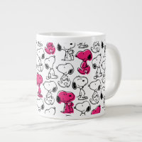 Snoopy Black & Magenta Pattern