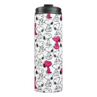 Snoopy Black & Magenta Pattern