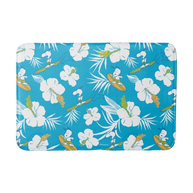 Snoopy Brooklyn Beach Pattern Badematte (Vorderseite)
