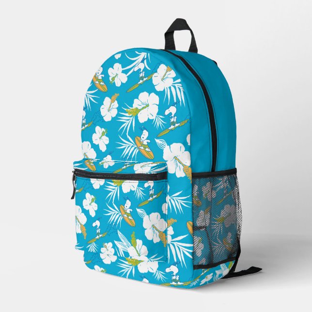Snoopy Brooklyn Beach Pattern Bedruckter Rucksack (Rückseitige Ecke Rechts)