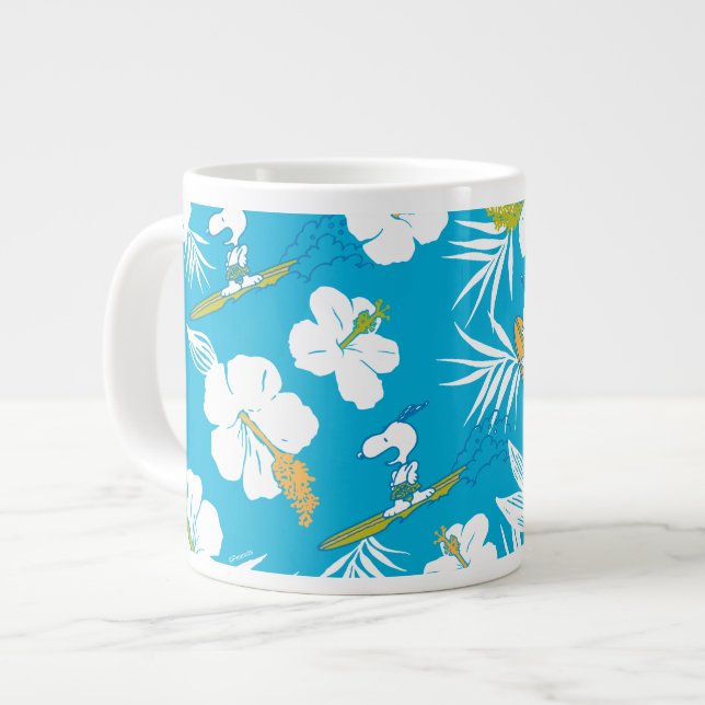 Snoopy Brooklyn Beach Pattern Jumbo-Tasse (Vorderseite Links)