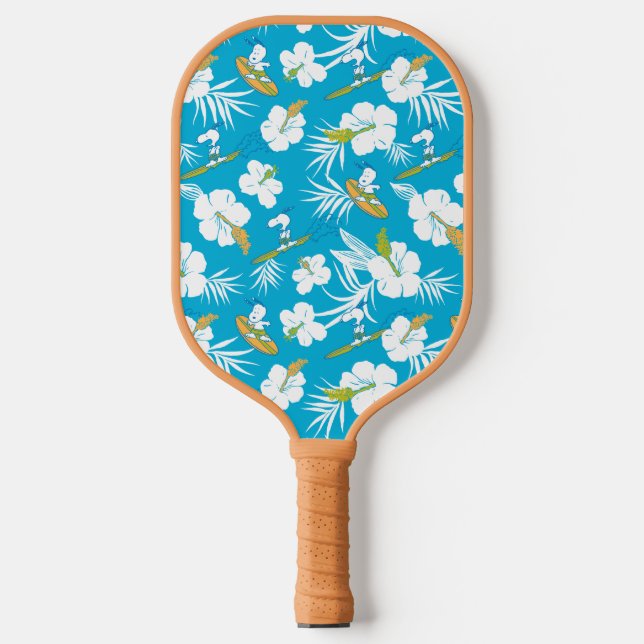 Snoopy Brooklyn Beach Pattern Pickleball Schläger (Vorderseite)