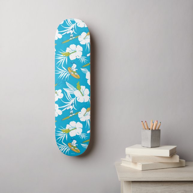 Snoopy Brooklyn Beach Pattern Skateboard (Wandkunst)