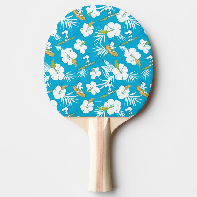 Snoopy Brooklyn Beach Pattern Tischtennis Schläger (Vorderseite)