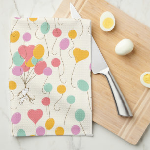 Snoopy Bunches of Balloons Pattern Geschirrtuch