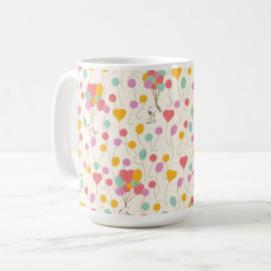Snoopy Bunches of Balloons Pattern Kaffeetasse