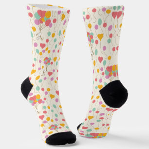Snoopy Bunches of Balloons Pattern Socken