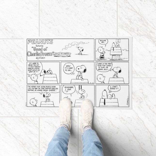 Snoopy & Charlie Brown | English Muffin Fußmatte (Indoor)