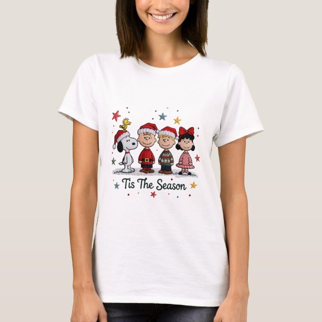 Snoopy Christmas, Tis The Season , Christmas T-Shirt (Vorderseite)