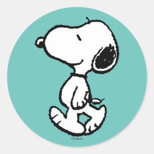 Snoopy Classic Comic Runder Aufkleber