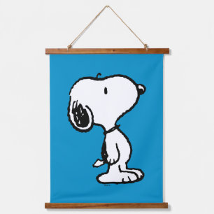 Snoopy Classic Comic Wandteppich Mit Holzrahmen