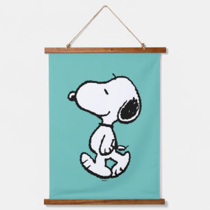 Snoopy Classic Comic Wandteppich Mit Holzrahmen
