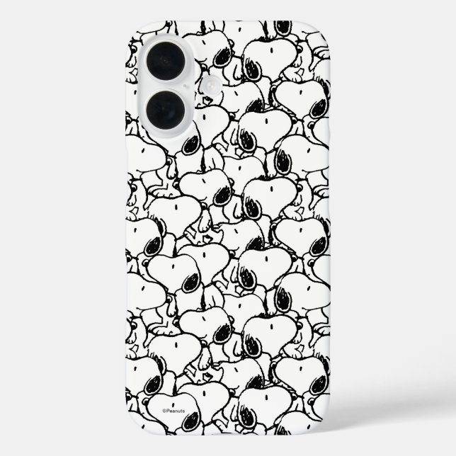 Snoopy Classic Comics Pattern Case-Mate iPhone Hülle (Rückseite)