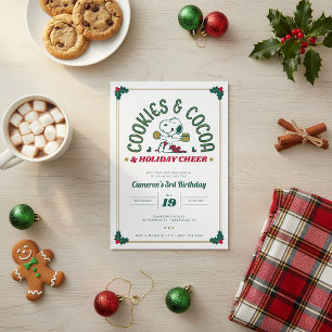 Snoopy Cookies & Kakao Geburtstag Einladung