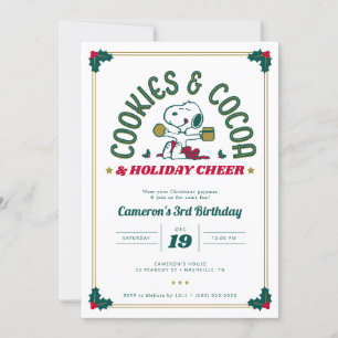 Snoopy Cookies & Kakao Geburtstag Einladung