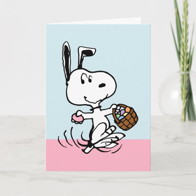 Snoopy Der OsterBeagle Feiertagskarte (Vorderseite)