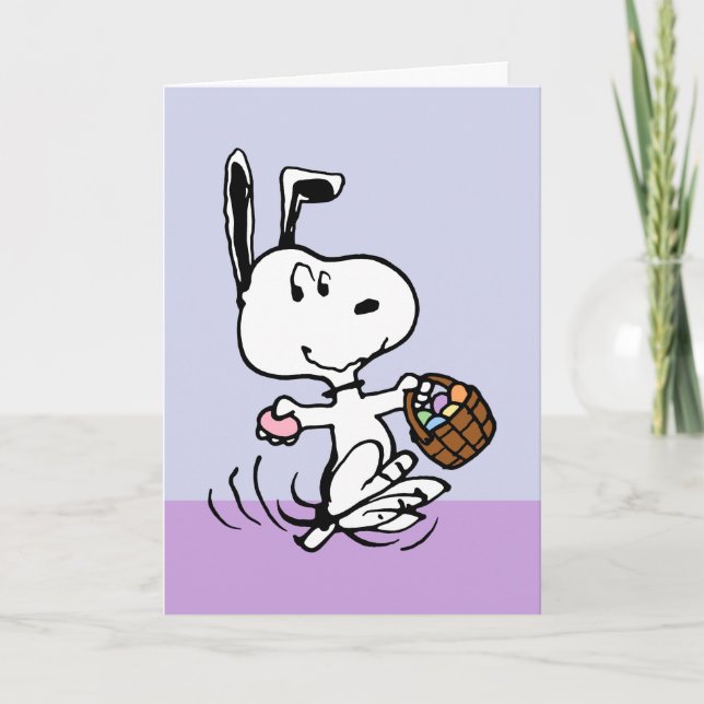 Snoopy Der OsterBeagle Feiertagskarte (Vorderseite)