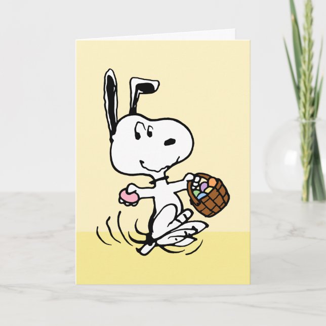 Snoopy Der OsterBeagle Feiertagskarte (Vorderseite)
